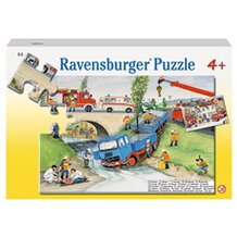 Puzzle, 20 Teile, Bei der Feuerwehr von RAVENSBURGER