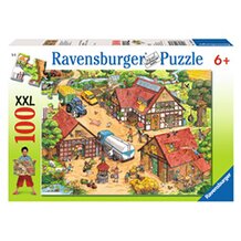 Puzzle, 100 Teile, Lustiger Bauernhof von RAVENSBURGER