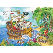 Puzzle, 100 Teile, Piraten auf See von RAVENSBURGER