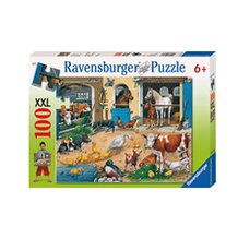 Puzzle, 100 Teile, Am Stall von RAVENSBURGER