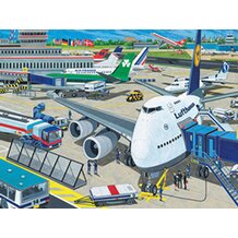 Puzzle, 100 Teile, Flugplatz von RAVENSBURGER