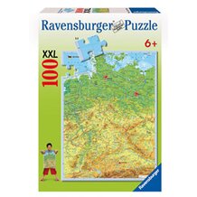 Puzzle, 100 Teile, Deutschlandkarte, geografisch von RAVENSBURGER