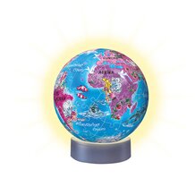 3D Puzzle-Ball 72 Teile, Nachtlicht Rosa M&auml;dchenerde von RAVENSBURGER