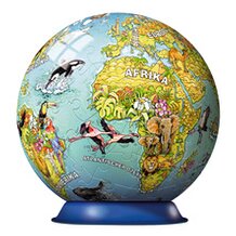 3D Puzzle-Ball 108 Teile, Kindererde in deutscher Sprache von RAVENSBURGER