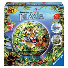 3D Puzzle-Ball 108 Teile, Im Dschungel von RAVENSBURGER