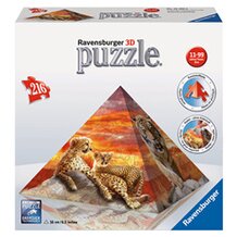 3D Puzzle-Pyramide 216 Teile, Wilde Raubkatzen von RAVENSBURGER