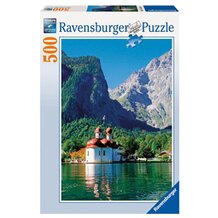 Puzzle, 500 Teile, St. Bartholom&auml; am K&ouml;nigssee von RAVENSBURGER