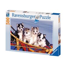 Puzzle, 500 Teile, Husky Welpen von RAVENSBURGER