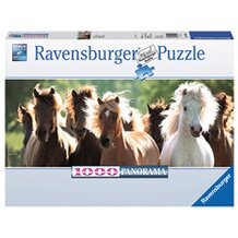 Panorama Puzzle 1.000 Teile, Wildpferde von RAVENSBURGER
