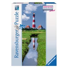 Panorama Puzzle vertical 1.000 Teile, Westerhever Leuchtturm von RAVENSBURGER