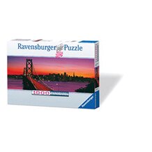 Panorama Puzzle 1.000 Teile, San Francisco, Oakland Bay Bridge bei Nacht von RAVENSBURGER