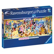 Panorama Puzzle 1.000 Teile, Disney Gruppenfoto von RAVENSBURGER
