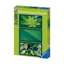 3x500 Teile 1.500 Teile, Naturimpressionen in Gr&uuml;n von RAVENSBURGER
