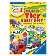 Welches Tier passt hier?, Ged&auml;chtnis- und Suchspiel von RAVENSBURGER