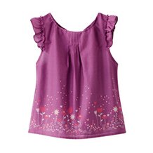 Voile-Bluse mit ger&uuml;schten &Auml;rmeln von VERTBAUDET