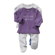 2er-Pack Pyjamas von VERTBAUDET