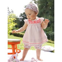 Set aus Top, Shorts und Kopftuch von VERTBAUDET