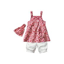 Set aus Tunika, 3/4-Hose und Kopftuch von VERTBAUDET