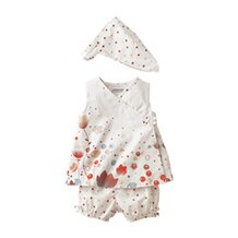 Set aus Kleid, Spielhose und Kopftuch von VERTBAUDET