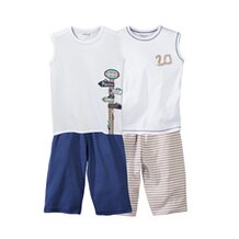 HAPPY PRICE* 2er-Pack Kurzpyjamas von VERTBAUDET