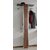 Standgarderobe, Metallgestell mit walnussfarbener MDF-Platte 