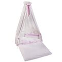 Ledikantset "Alina" wit/blauw 