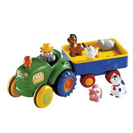 Tracteur avec remorque 