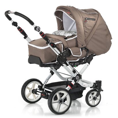 Kombikinderwagen "Topline S" Design 2013 Blume cappuccino/ecrue von HARTAN