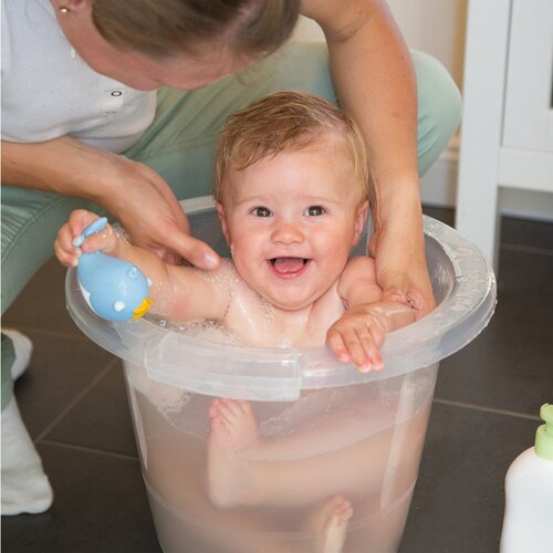 Baby Badezubehor Badeeimer Tummy Tub Neu Blau Pink Grun Transparent Grau Curbe Com Ec