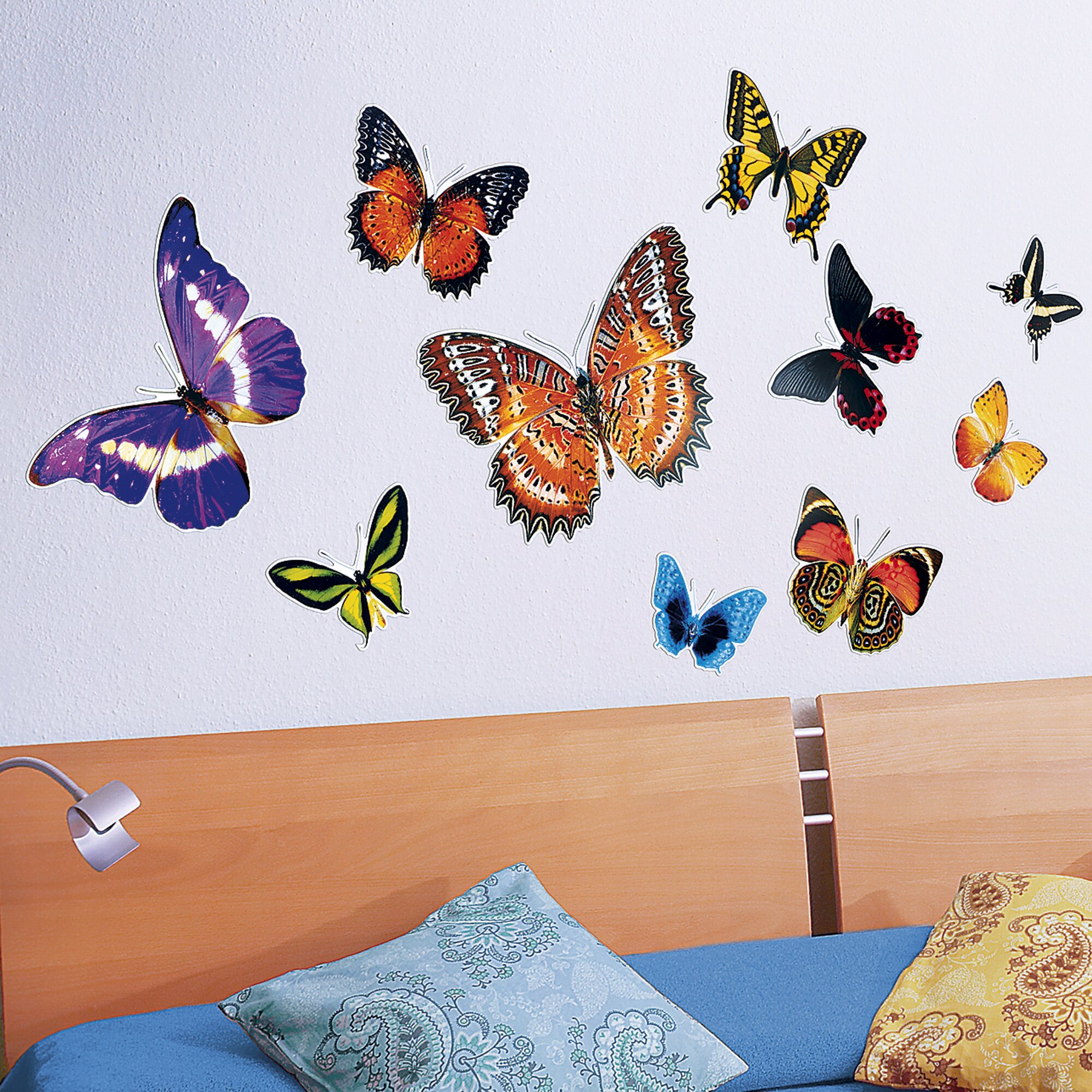 Décoration murale « Papillons », 10 pièces