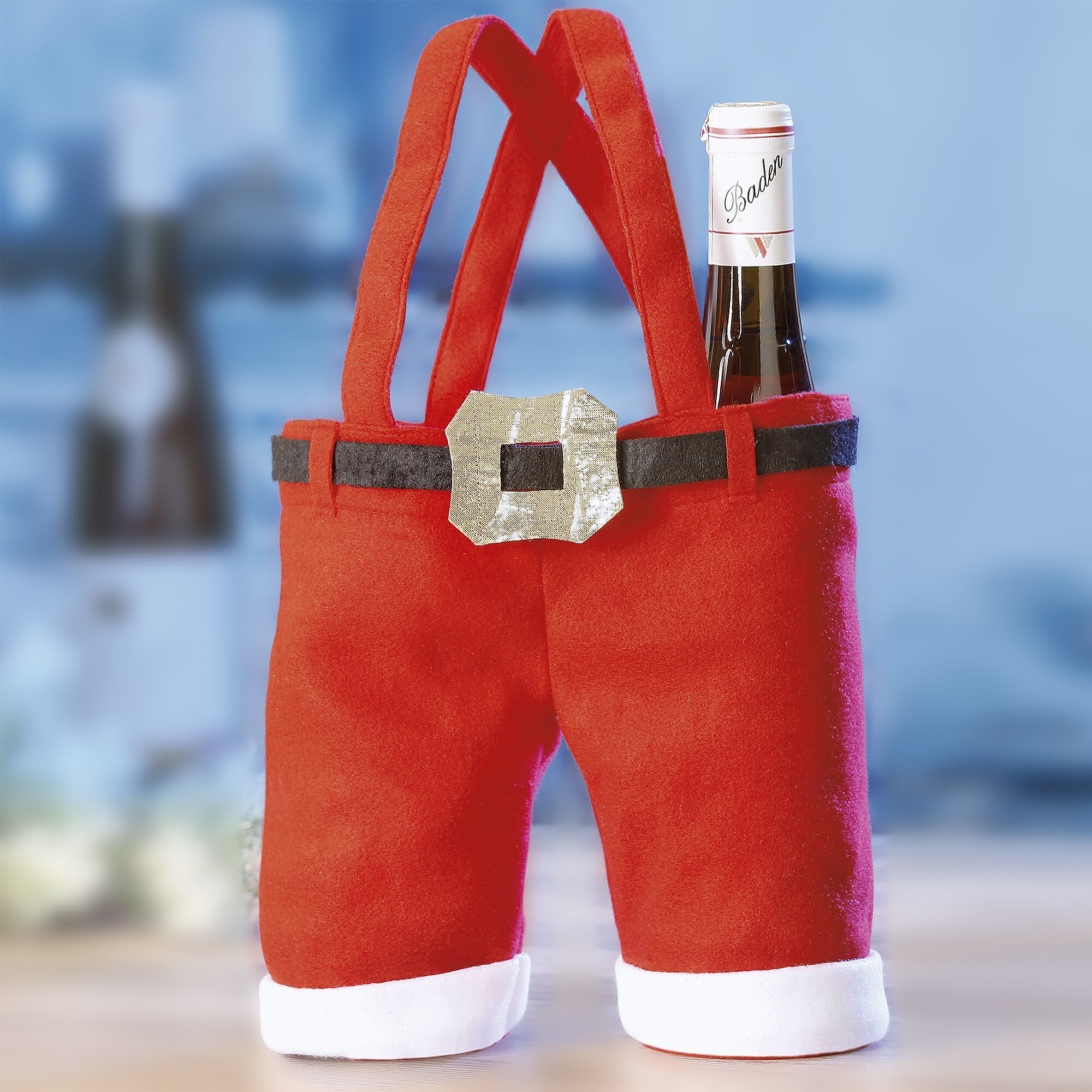 Pantalon à bouteilles « Père Noël »