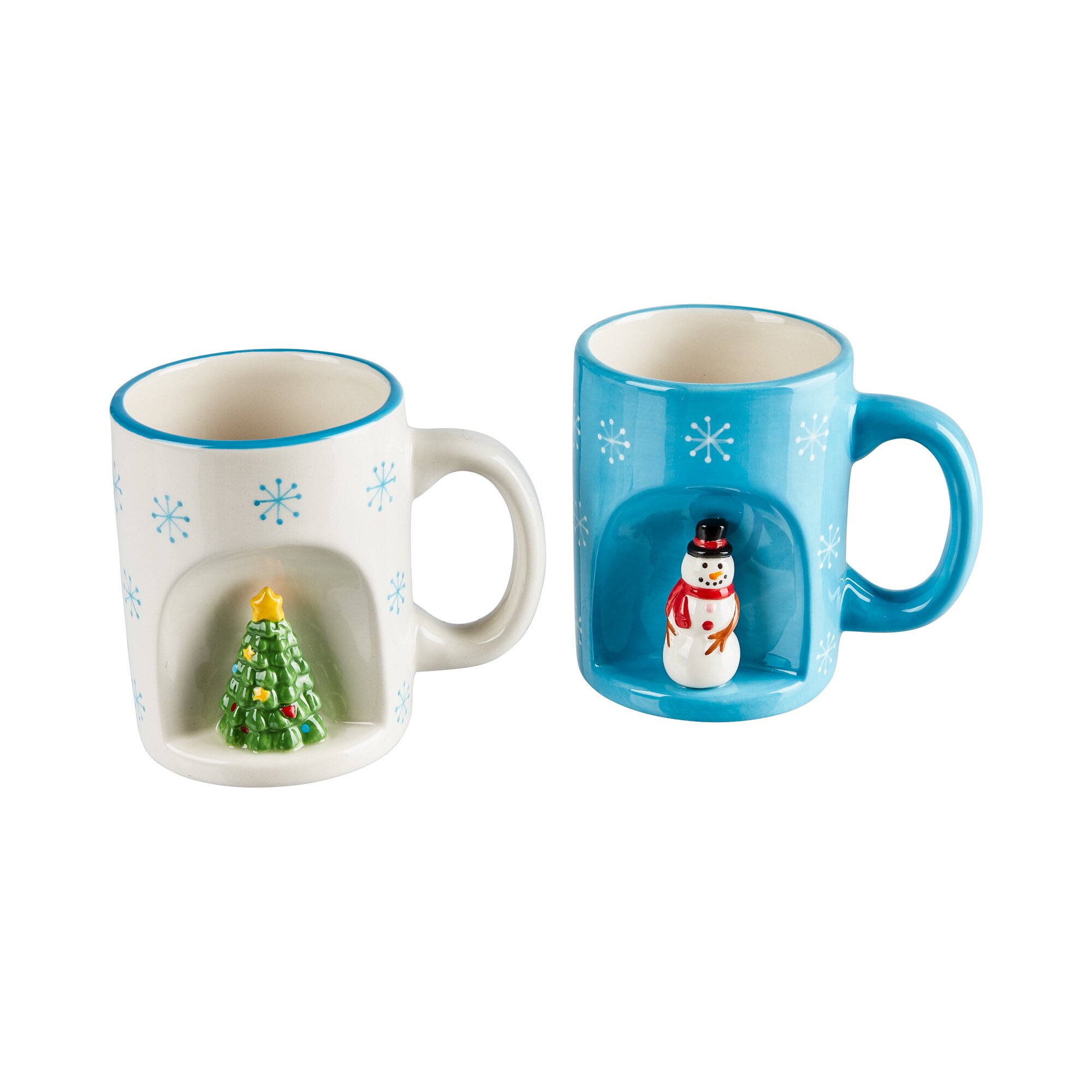 Tasses 3D « Noël », 2 pièces