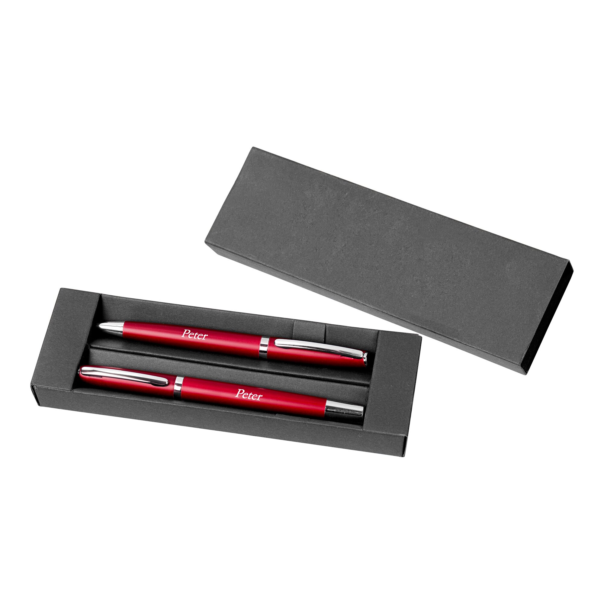 Boîte avec 2 stylos personnalisés