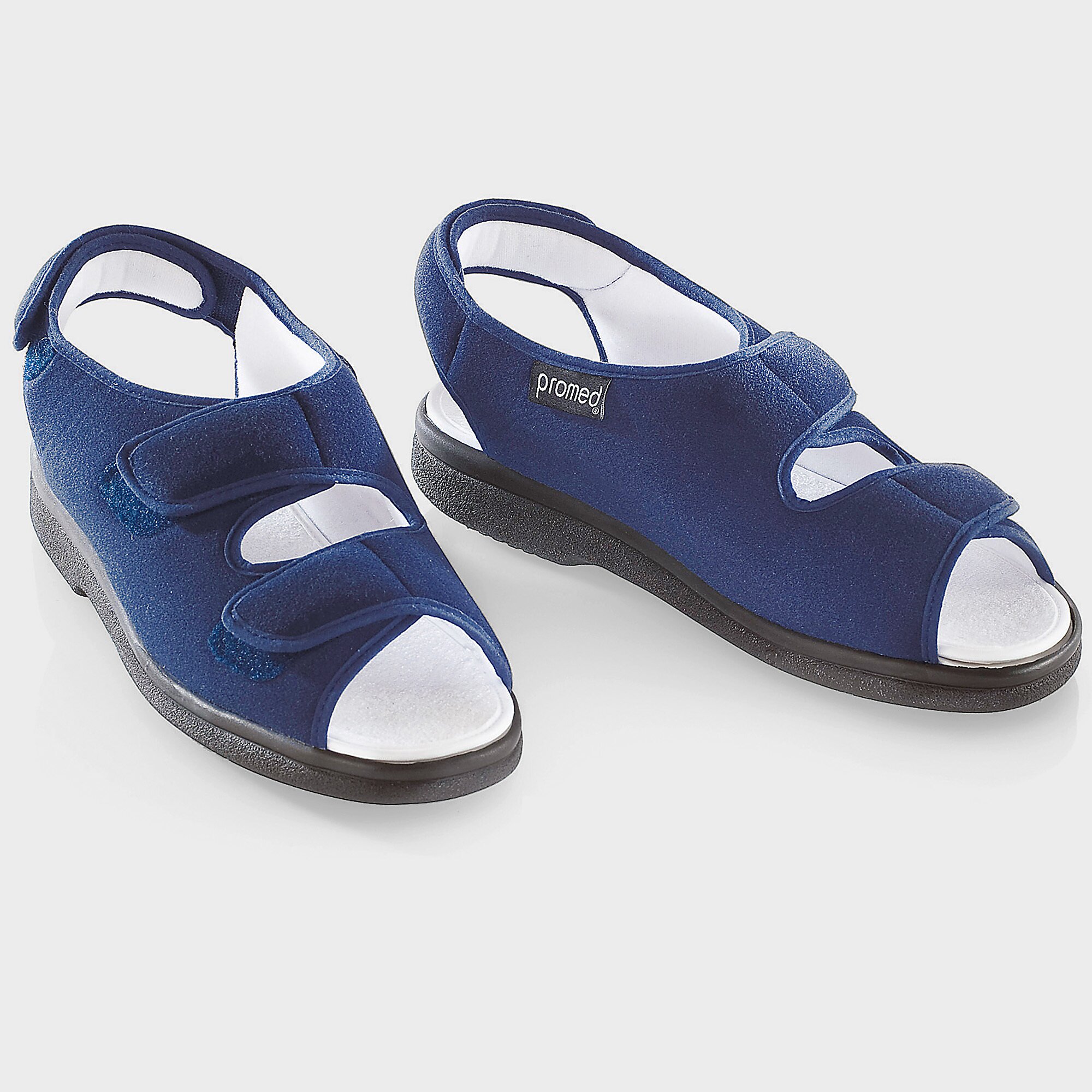 Promed Klettverschluss-Sandale, Größe: 41, blau
