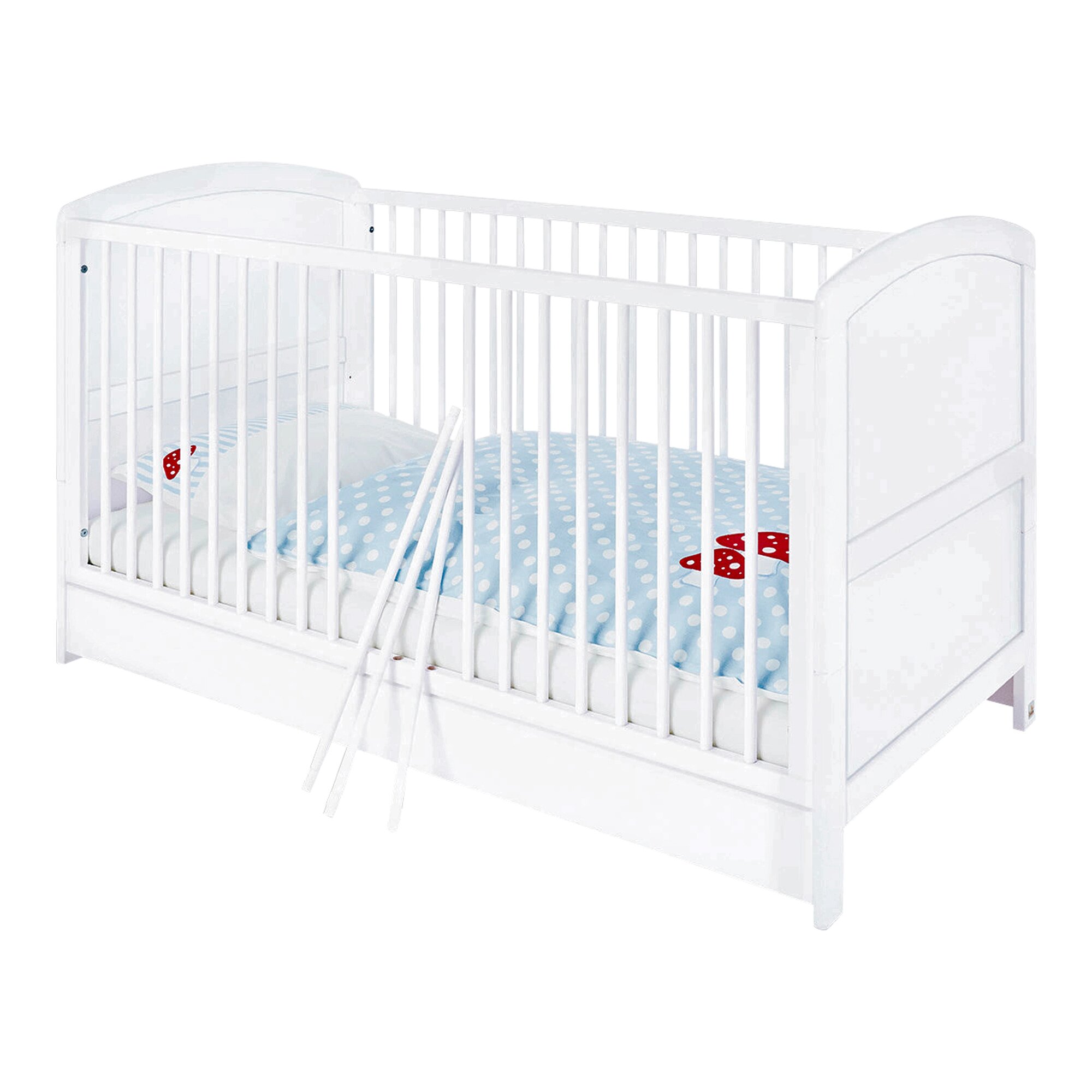 Laura Cot Bed Nursery Furniture Set white