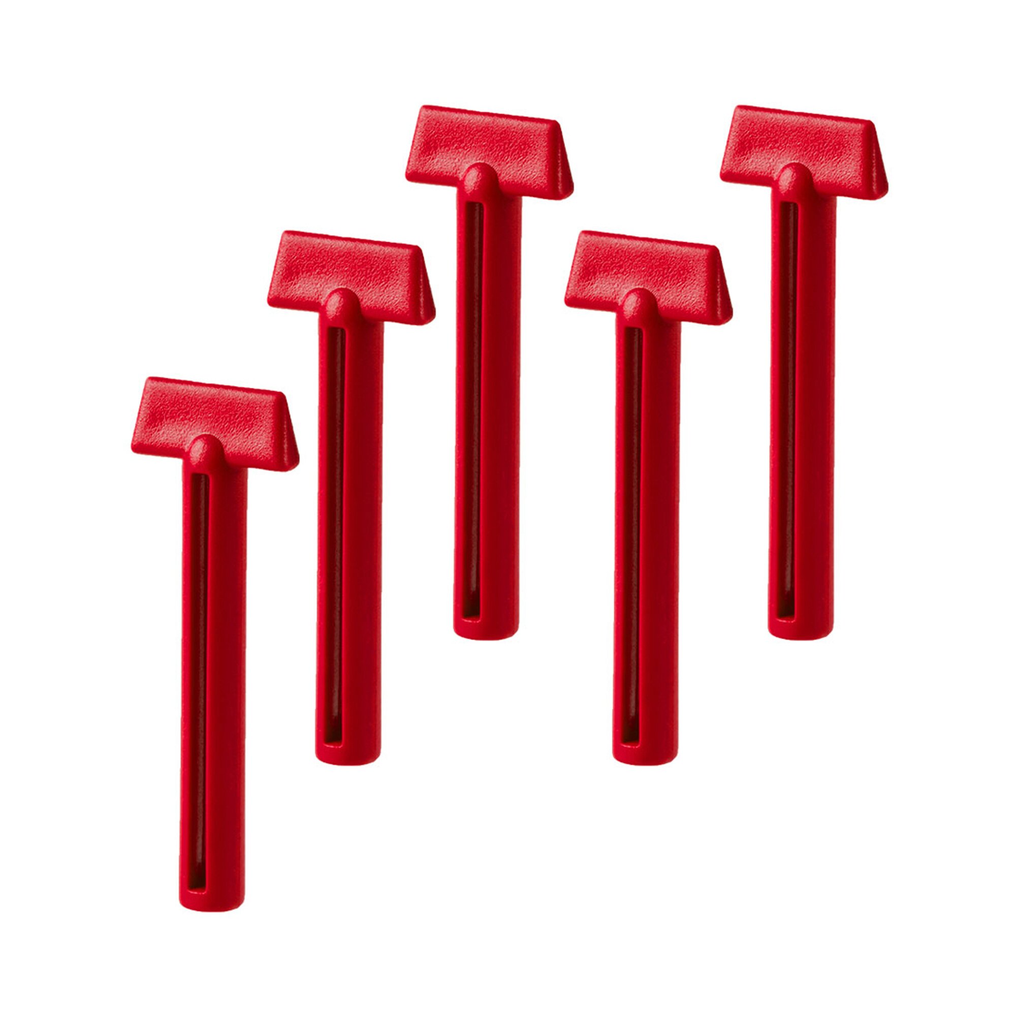 genialo® Tubenaufroller-Set, 5 Stück, rot