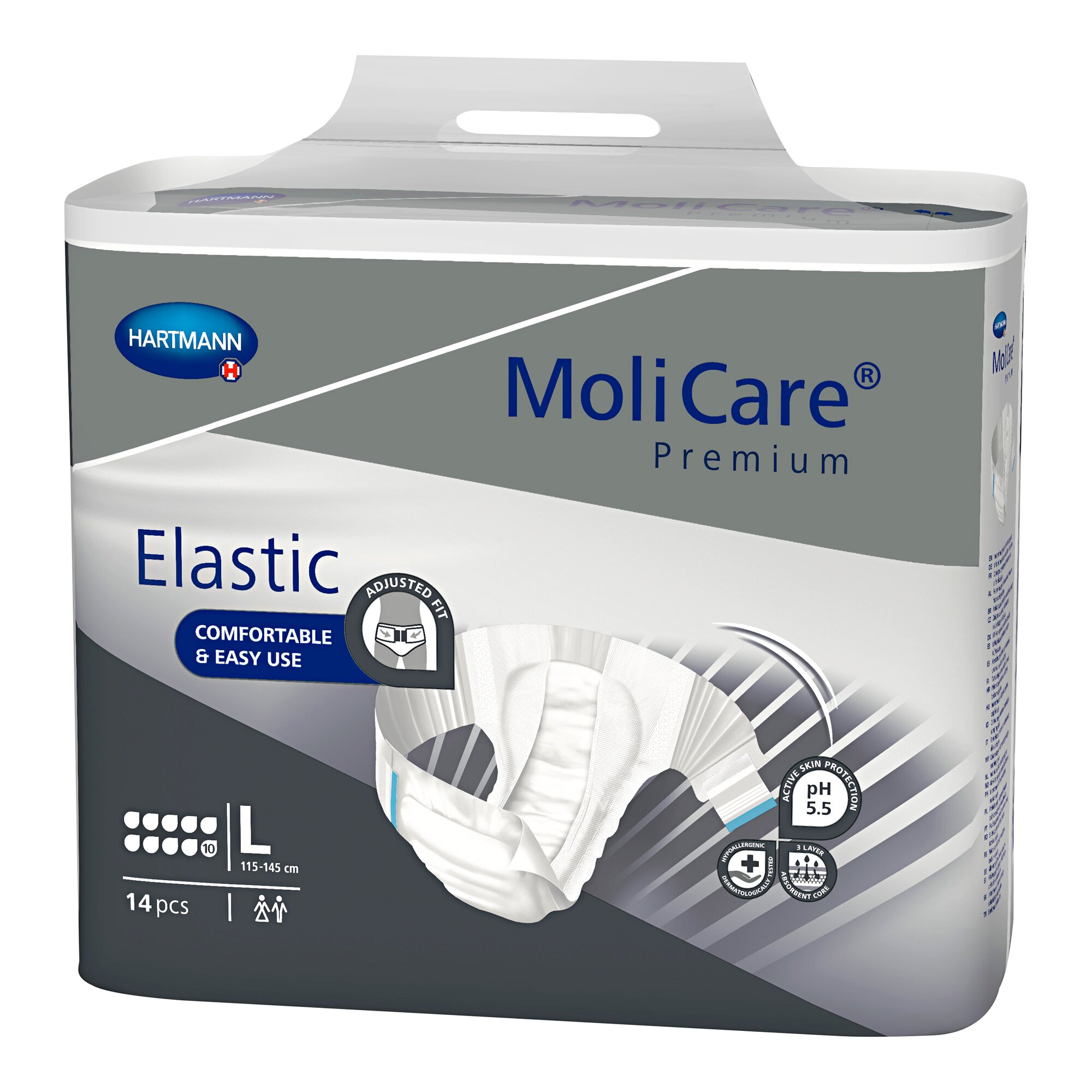 MoliCare Premium Elastic, Saugleistung 3.000 ml, Größe: L