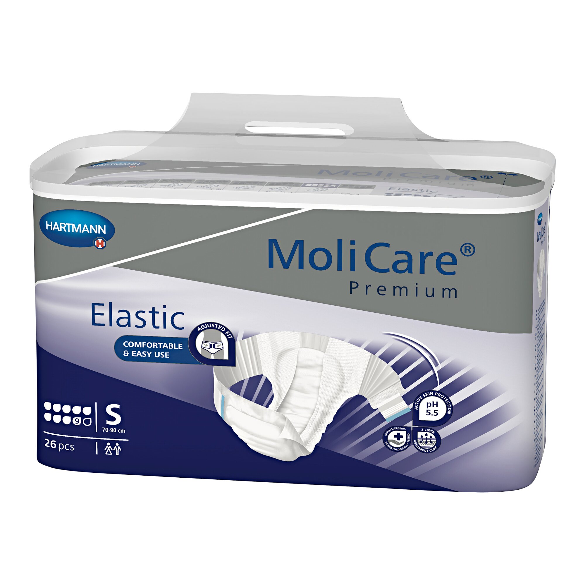 MoliCare Premium Elastic, Saugleistung 2.500 ml, Größe: S