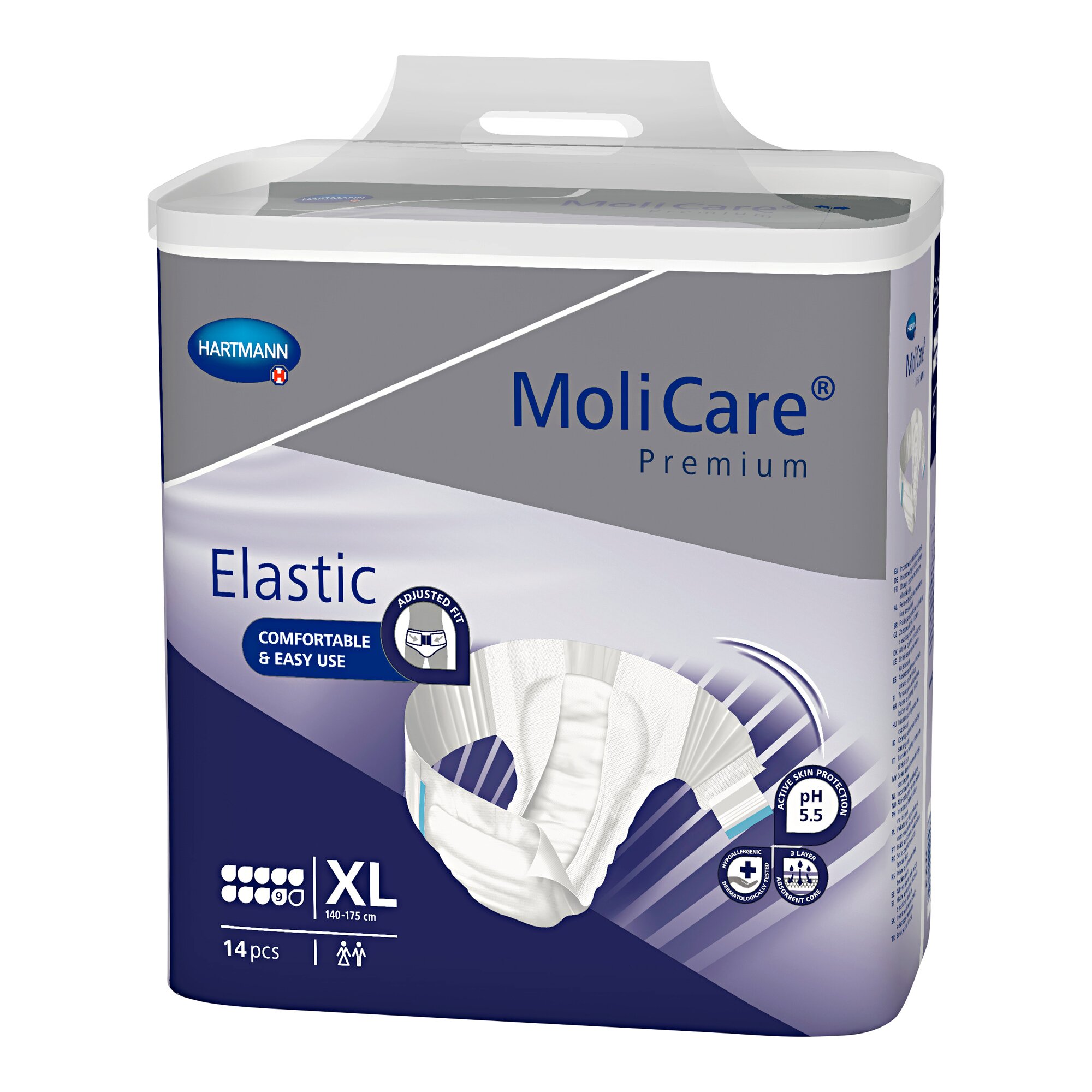 MoliCare Premium Elastic, Saugleistung 2.500 ml, Größe: XL