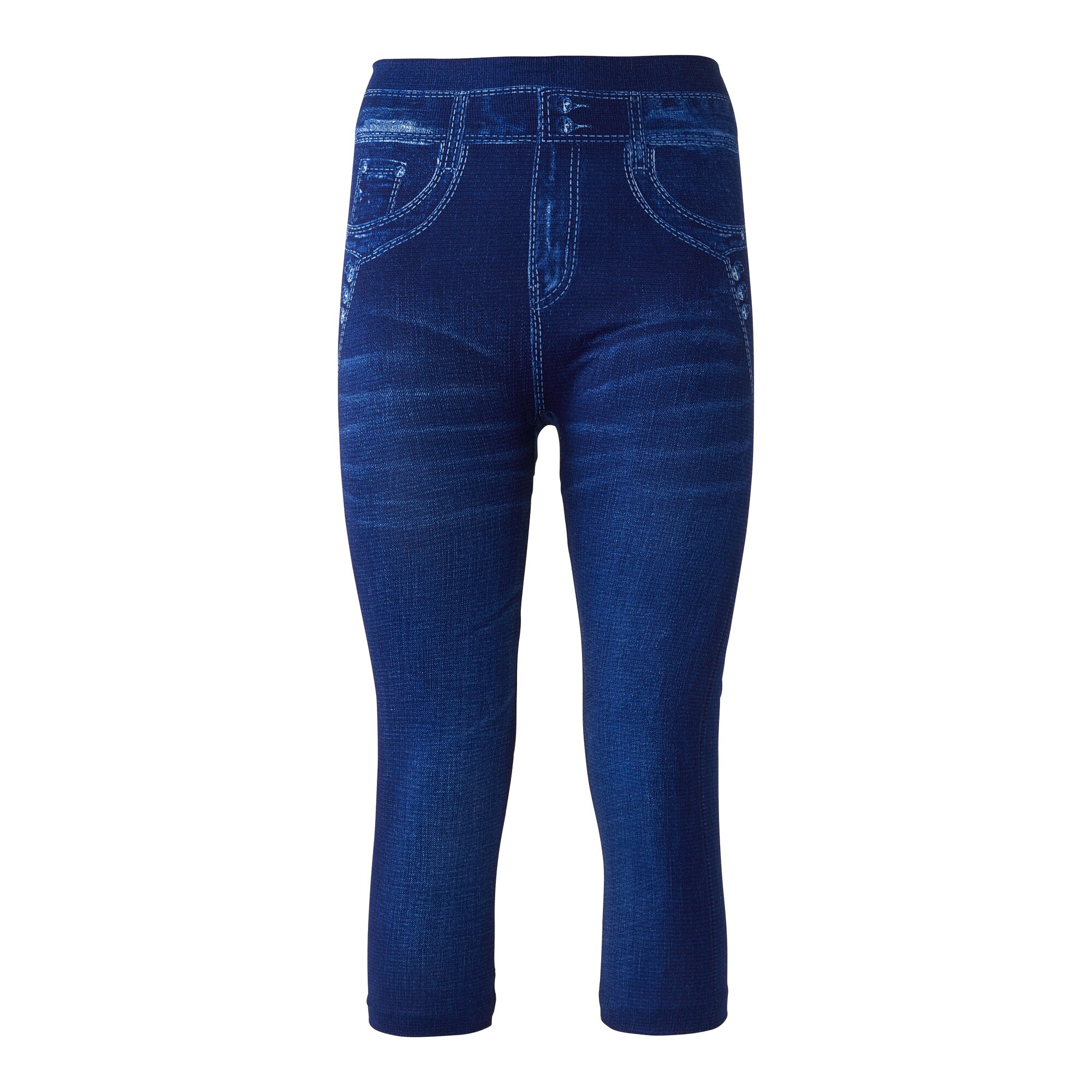 Capri-Slim-Leggings Jeans, Größe: L