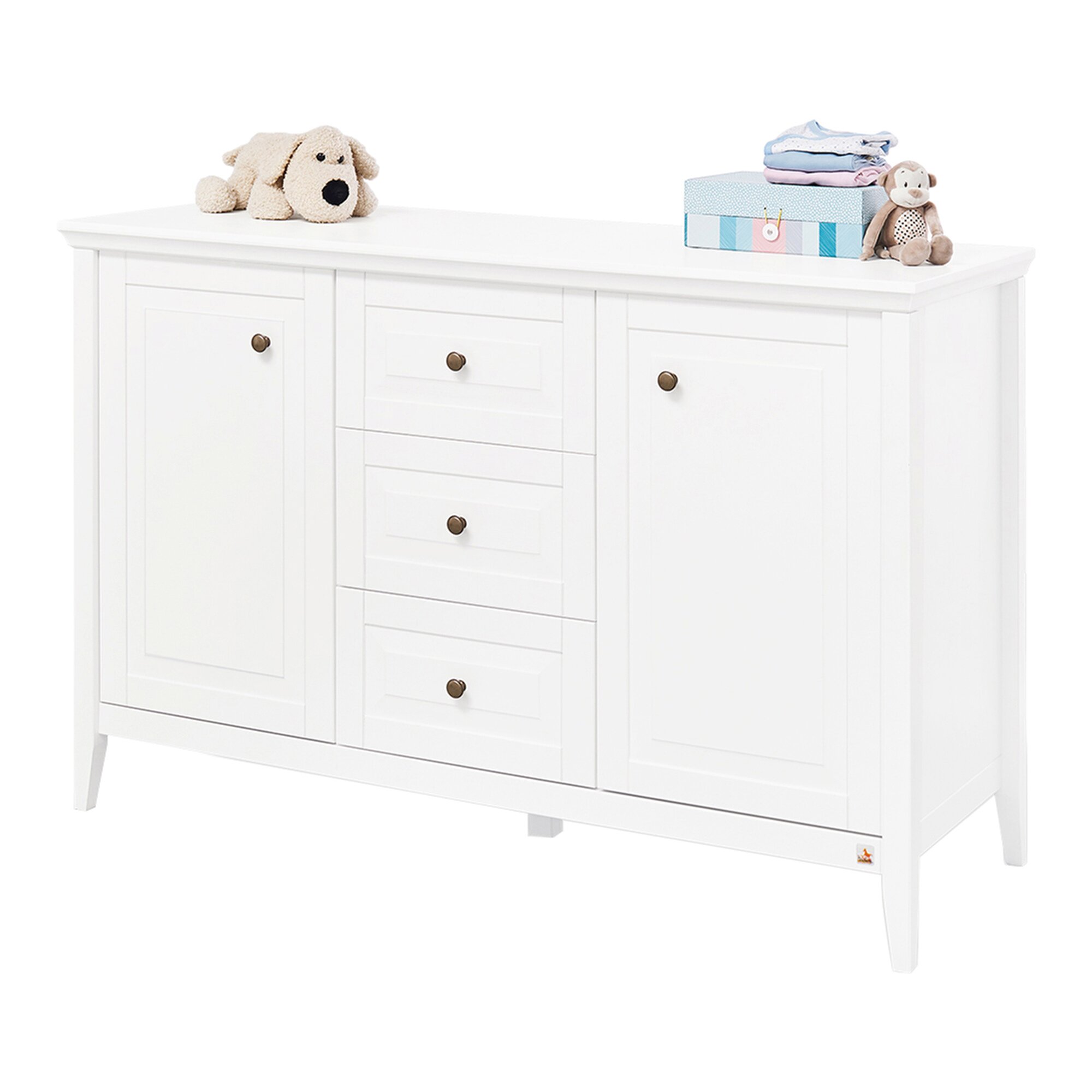 Changing Table brown,white