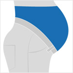 Hose mit Bauchband