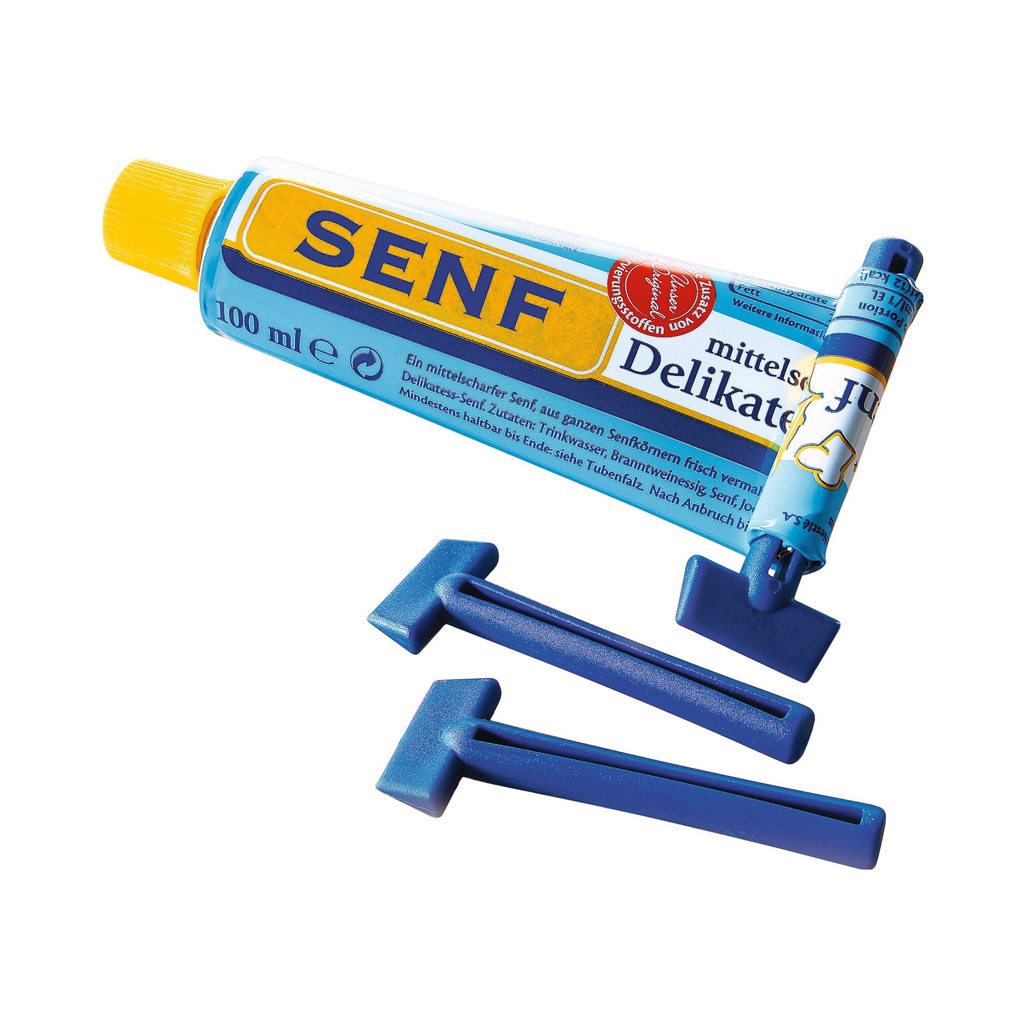 genialo® Tubenaufroller-Set, 5 Stück, blau