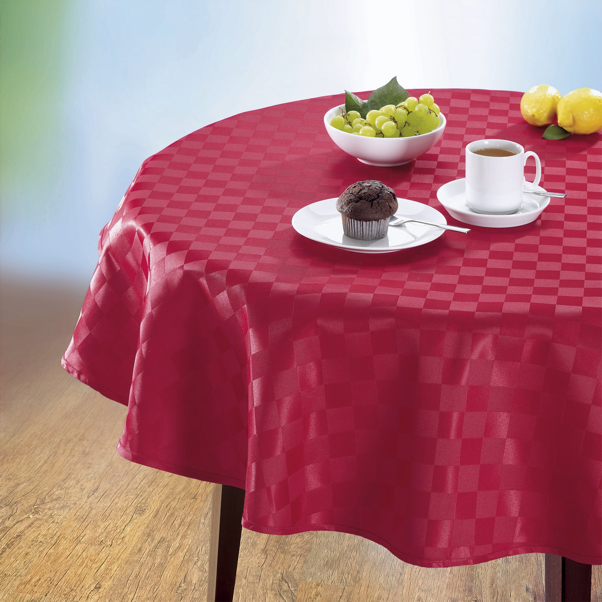 Jacquard-Tischdecke Spezial, rot