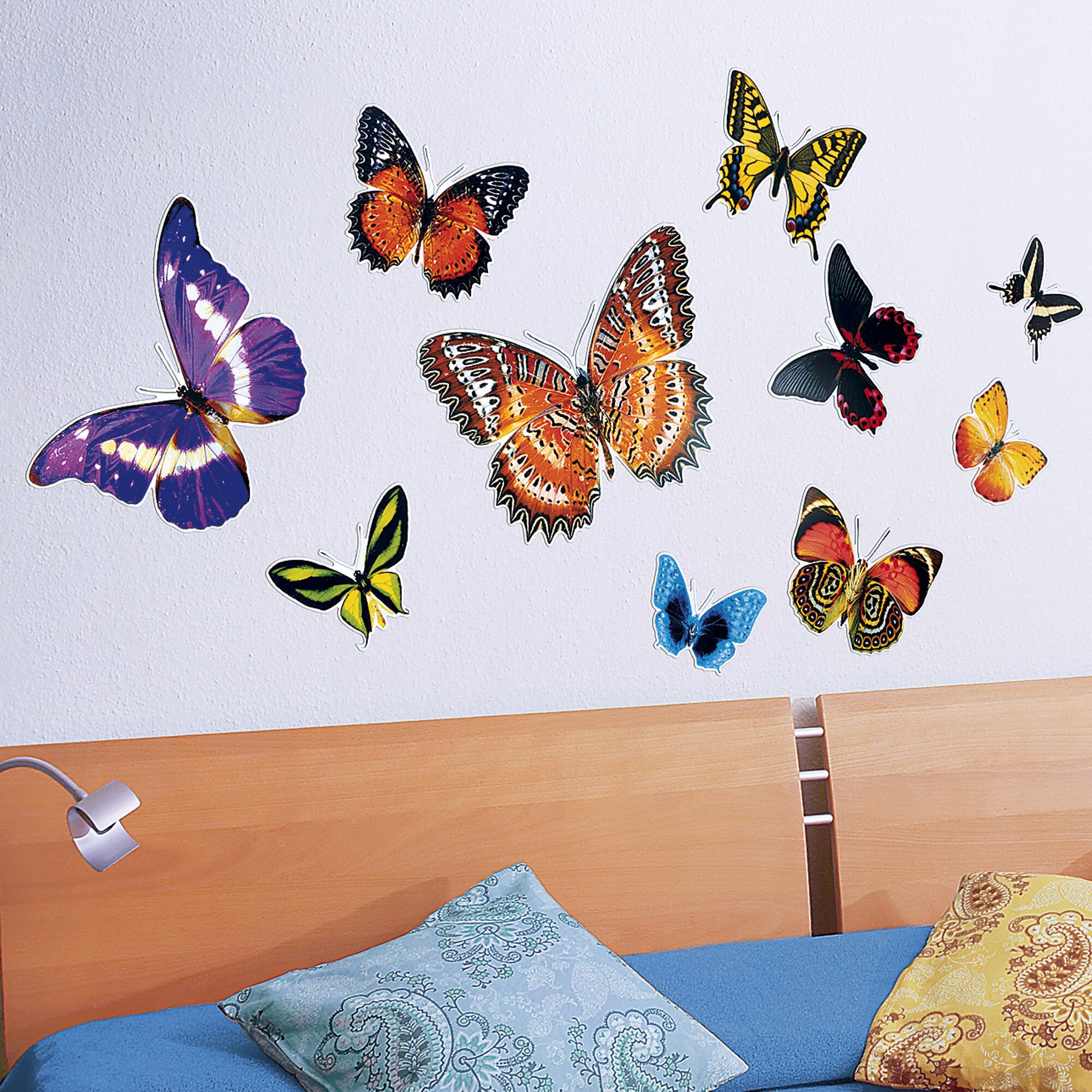 Décoration murale « Papillons », 10 pièces