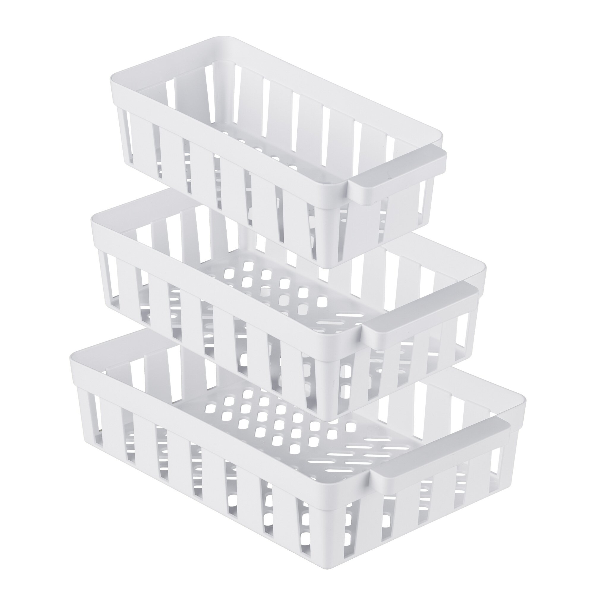 Lot de 3 paniers pour réfrigérateur, boîte de conservation, rangement 22x32 cm