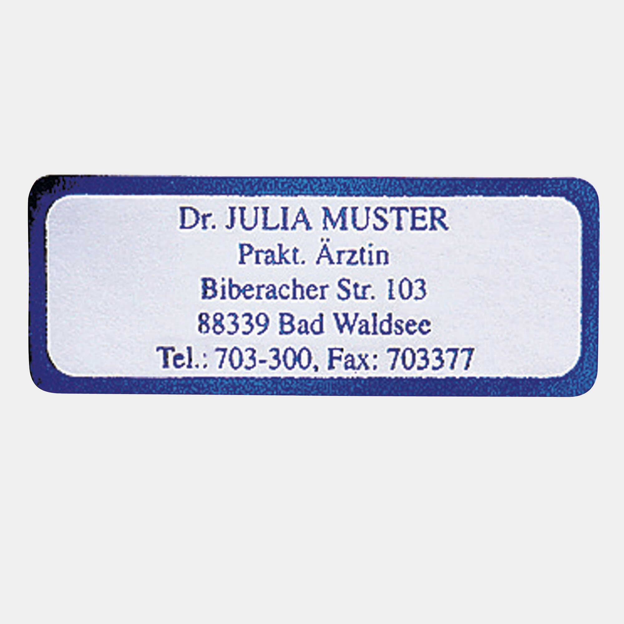 Namensaufkleber Schrifttyp A, 300 Stück, blau