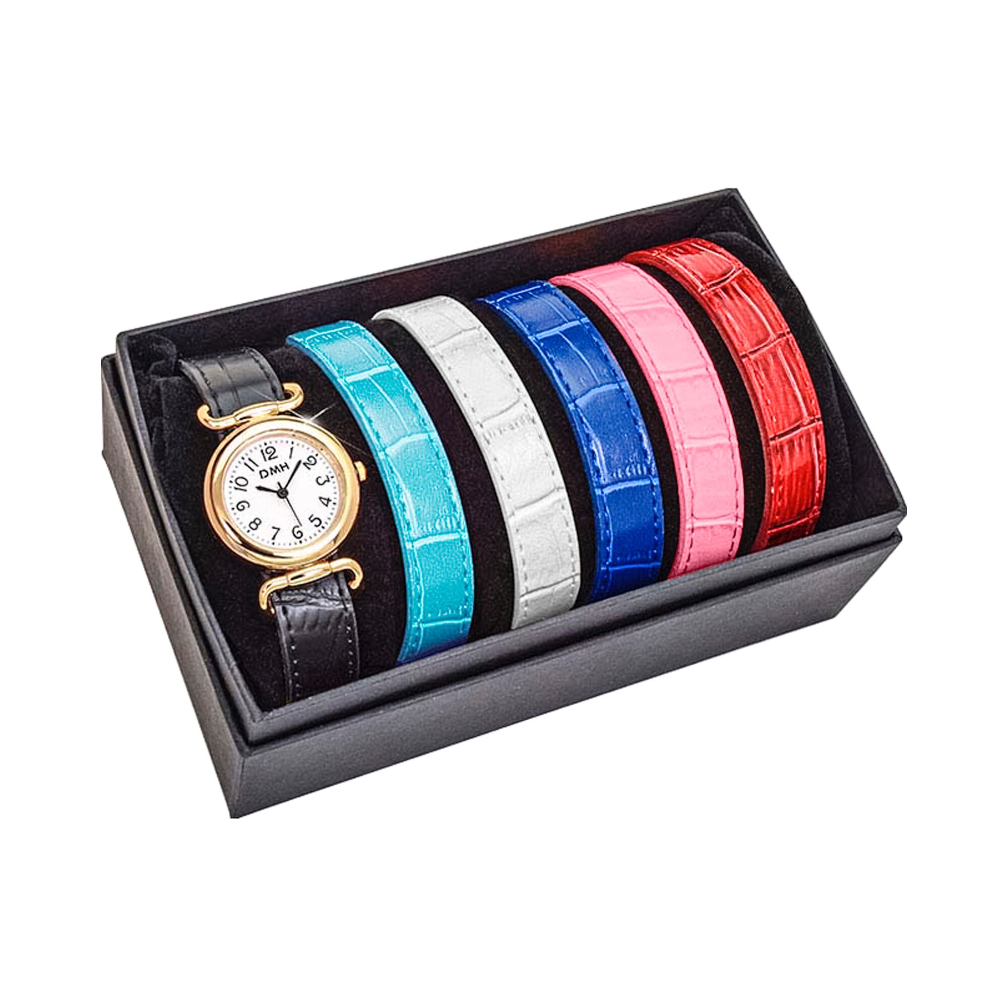 Montre avec 5 bracelets interchangeables gratuits