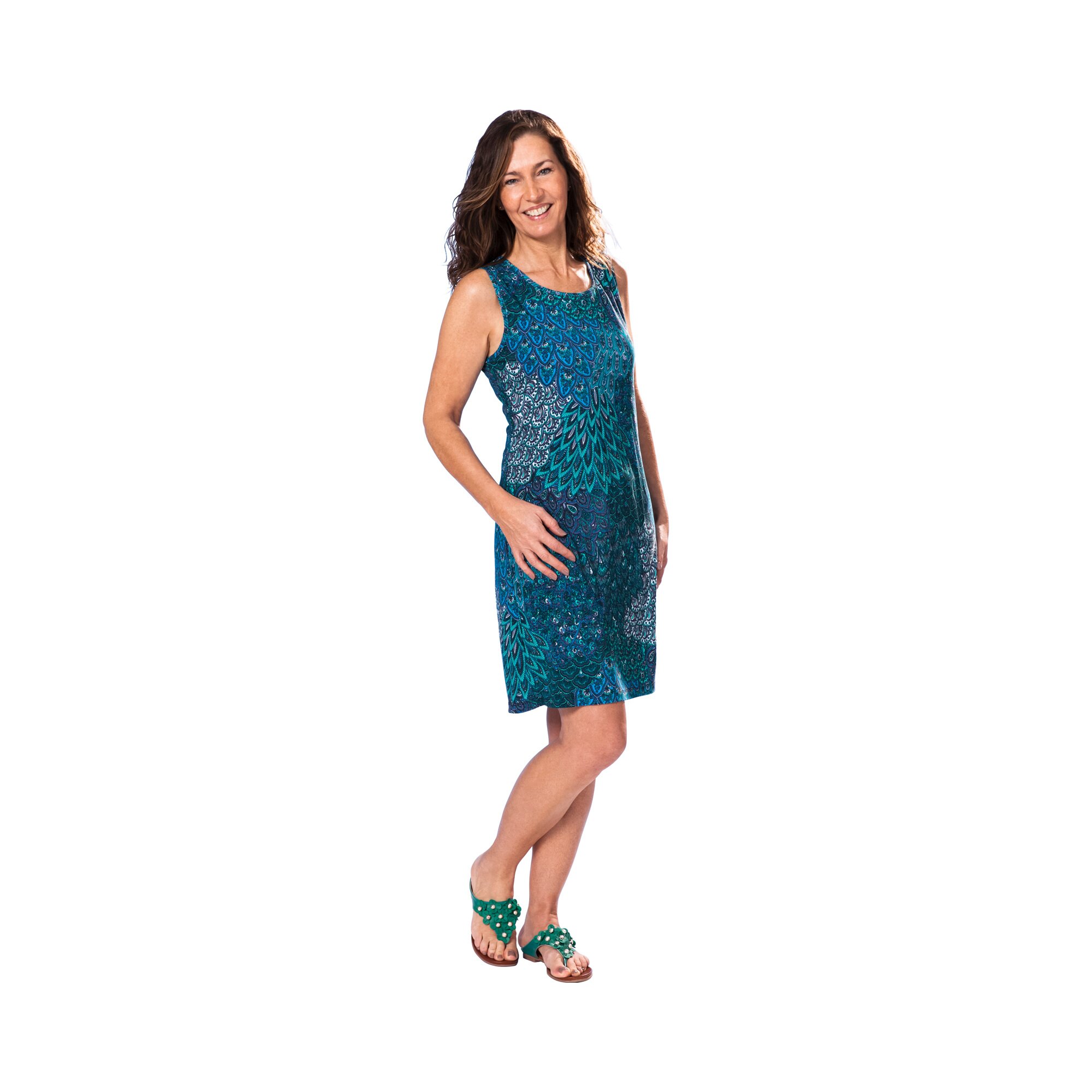 Sommerkleid Beatrice, Größe: L, blau