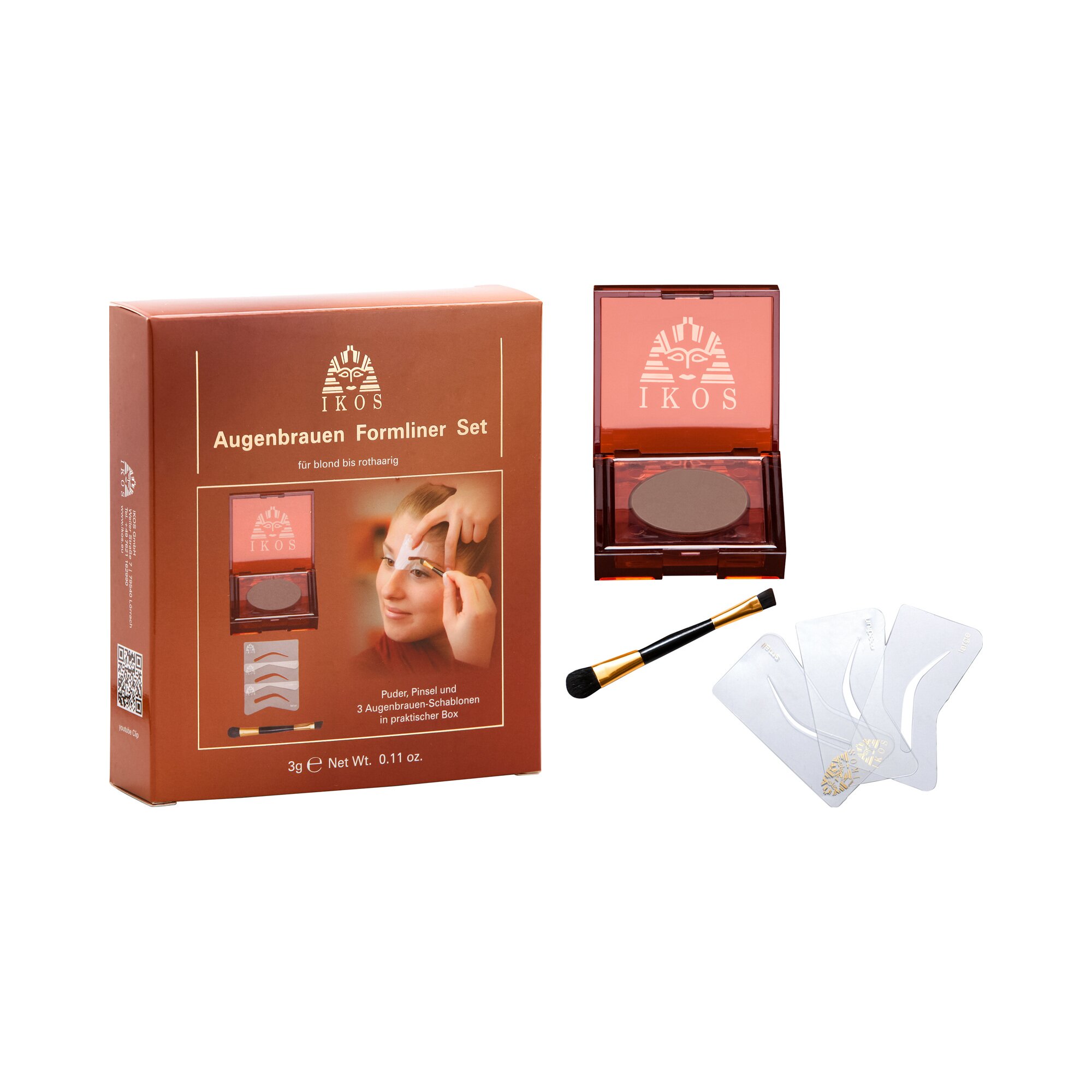 Kit de pochoirs à sourcils, 5 pièces